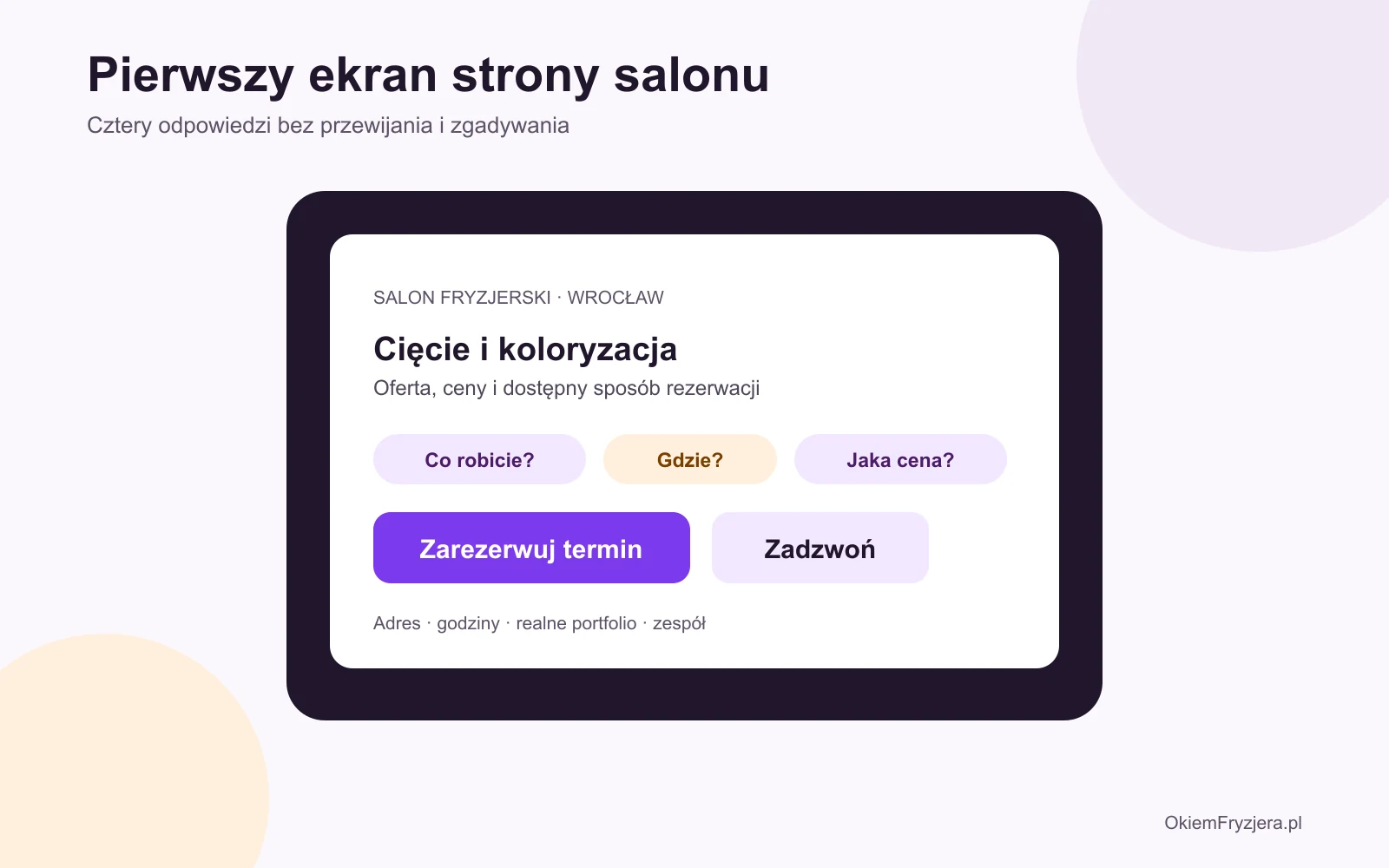 Strona internetowa salonu fryzjerskiego — co powinna zawierać?
